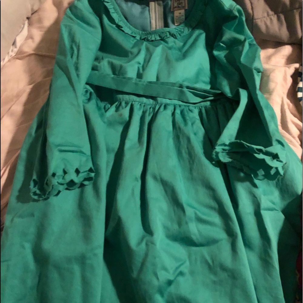 Cotton kids green dress